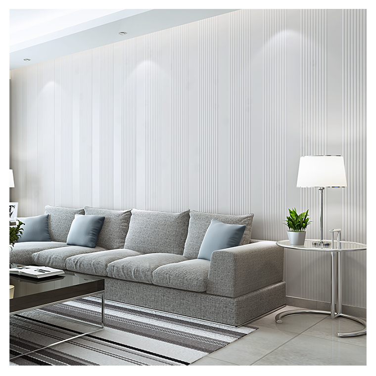 闪电客墙纸/墙布 北欧纯白色颗粒纹壁纸闪电客立体素色客厅卧室拍摄