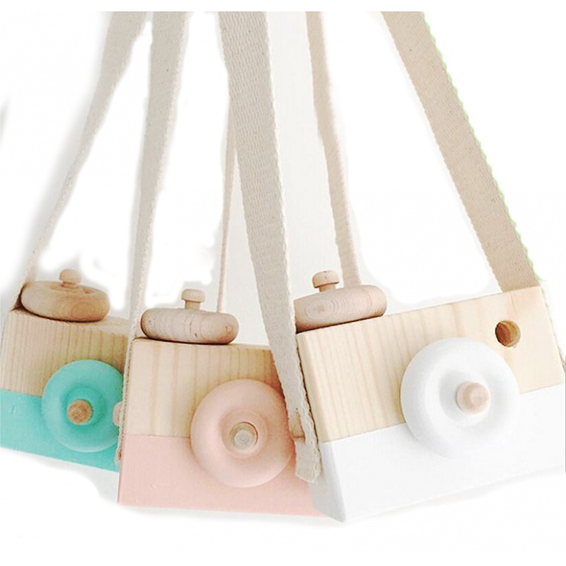 网红儿手工木制玩具照相机 创意手工制作小相机摄影道具