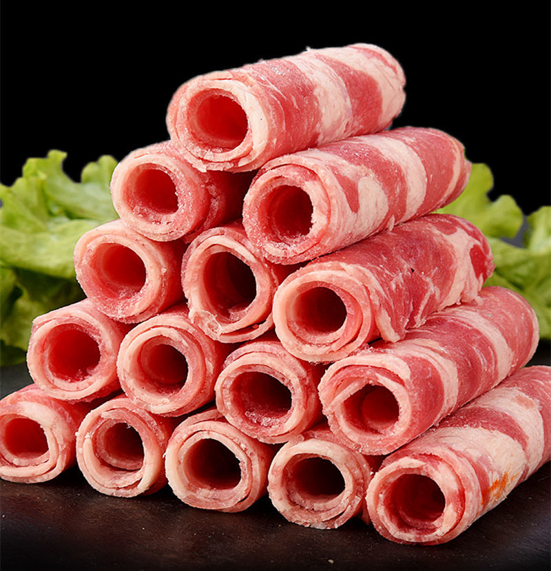 赛卡伊4斤新鲜肥牛卷批发牛肉卷烧烤火锅食材配菜牛肉卷片调理生牛肉