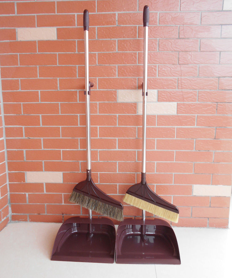 家用单个软毛撮箕扫帚组合猪鬃毛扫地笤帚地刮扫把簸箕套装扫头发