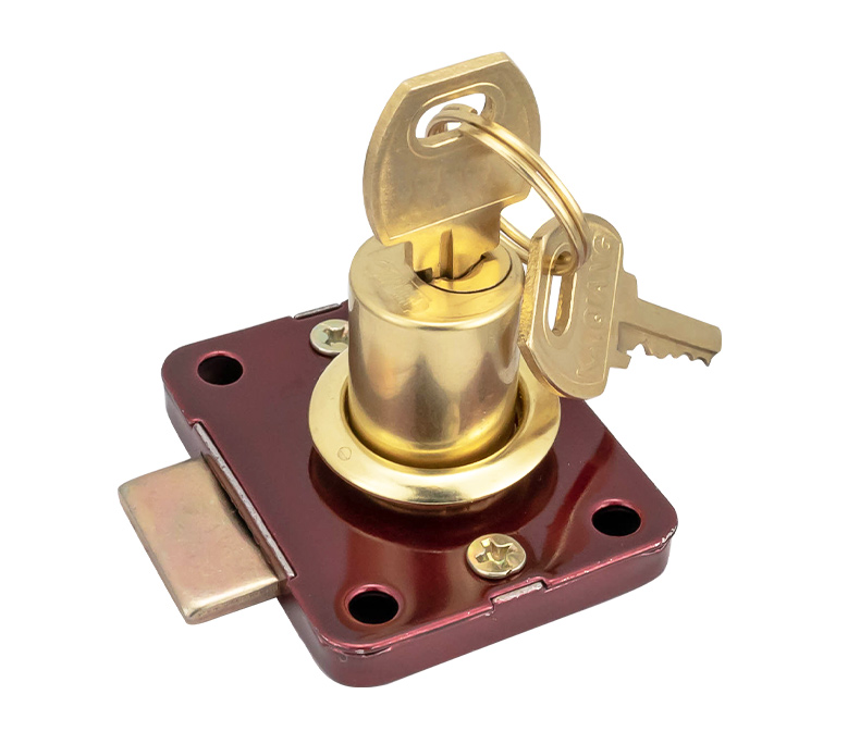 敬平老式抽屉锁办公桌808文件柜锁柜子柜门锁家具锁铜芯锁303家用