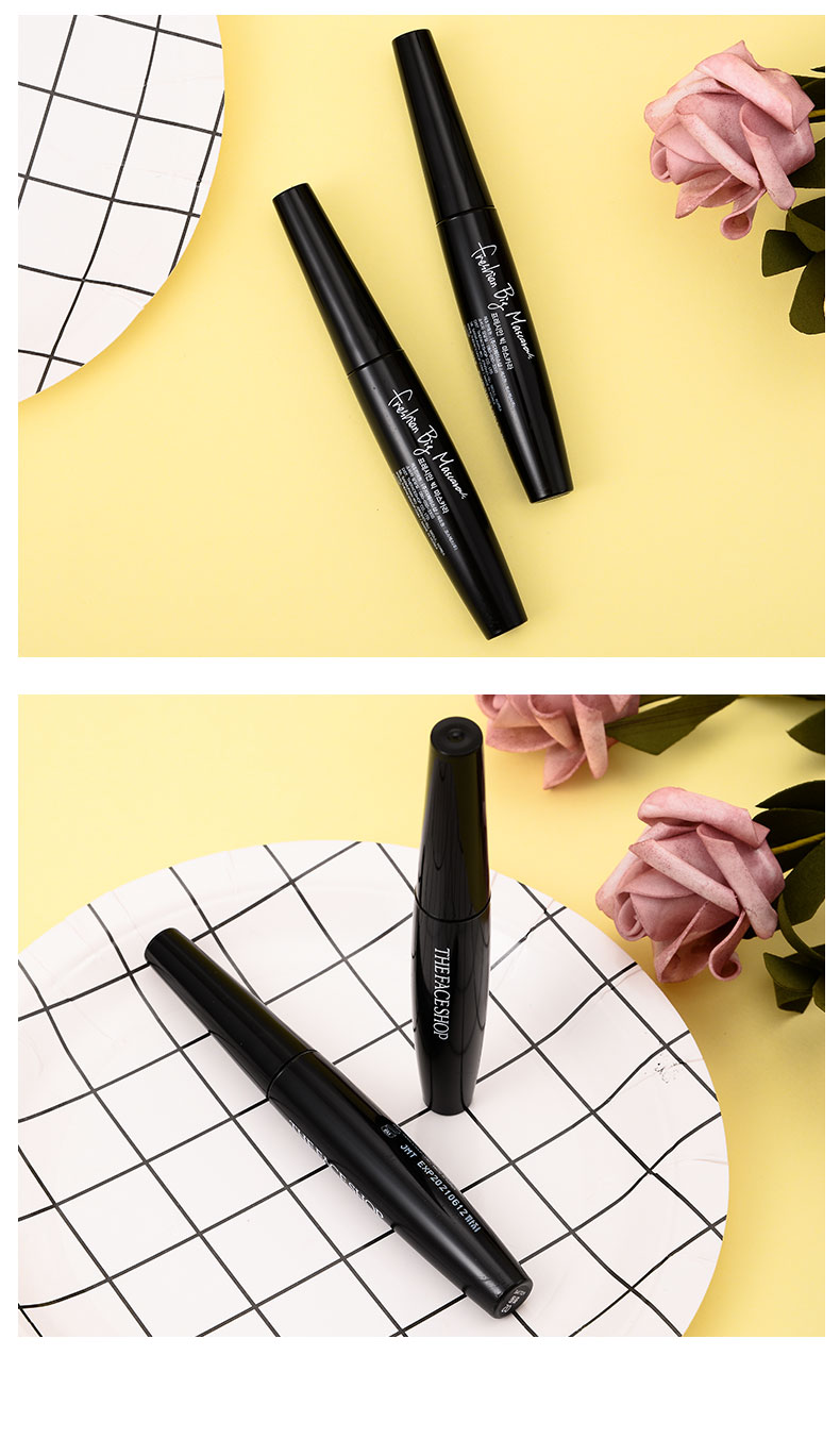 thefaceshop菲诗小铺睫毛膏黑杆大肚子防水纤长卷翘加长加密超长