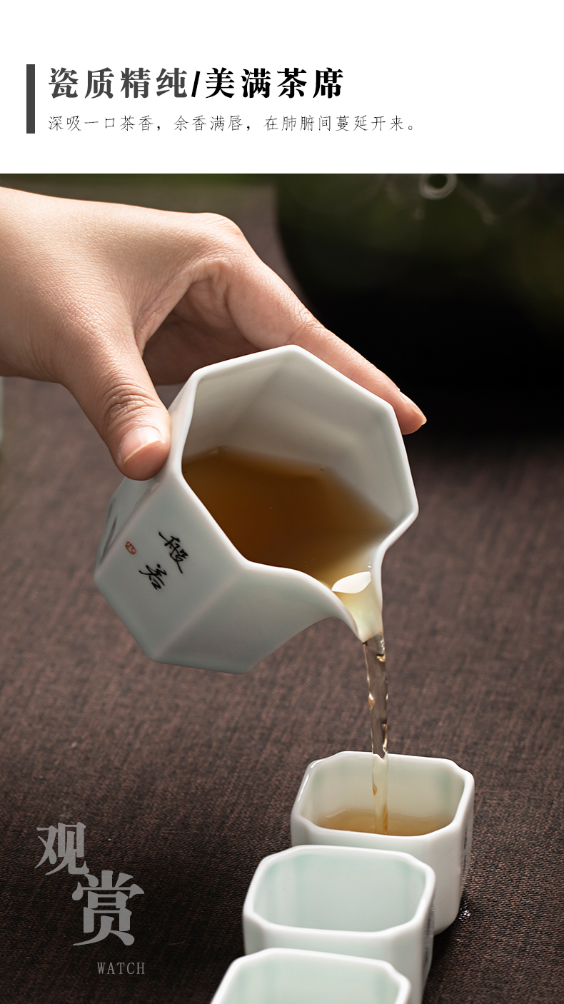 凯斯唯嘉茶壶茶具套装家用简约办公现代小泡茶陶瓷功夫茶具禅意