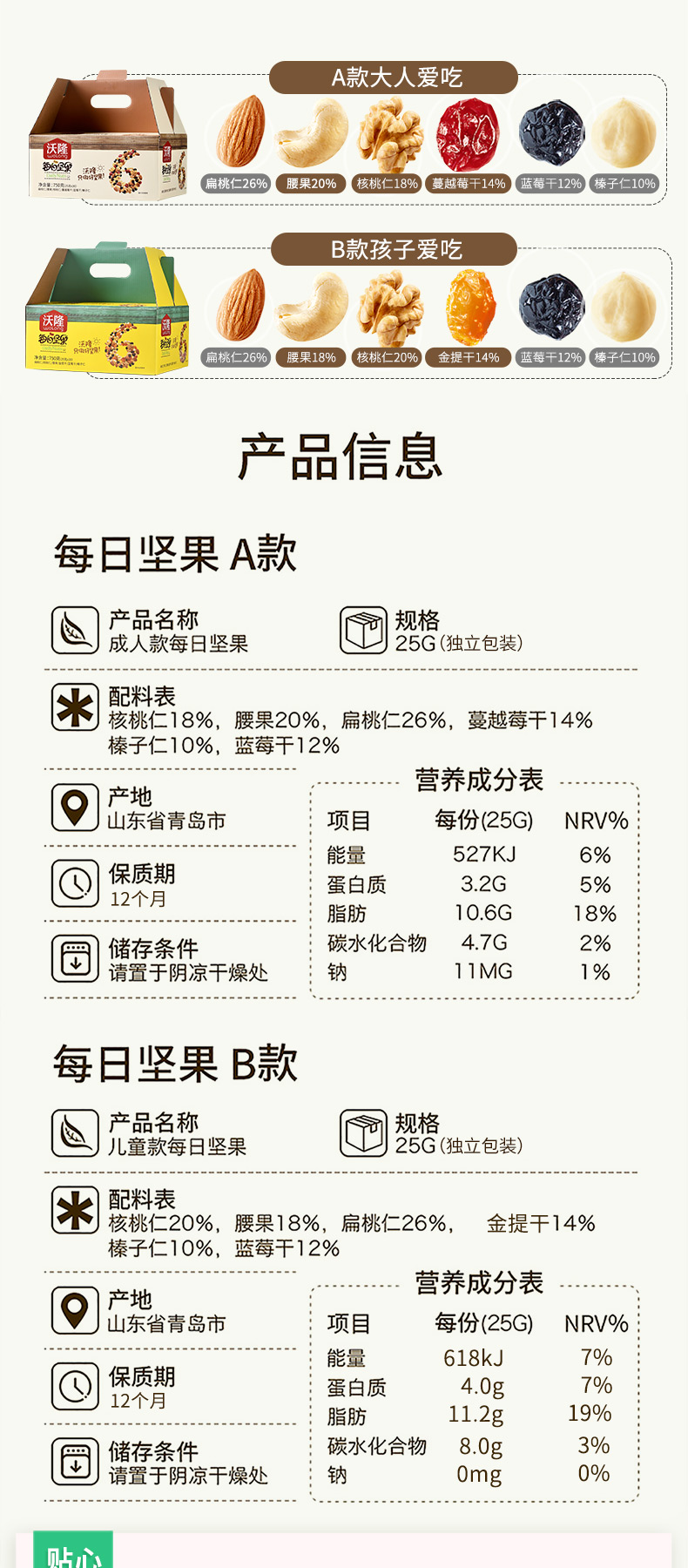 干核桃营养成分表100g图片