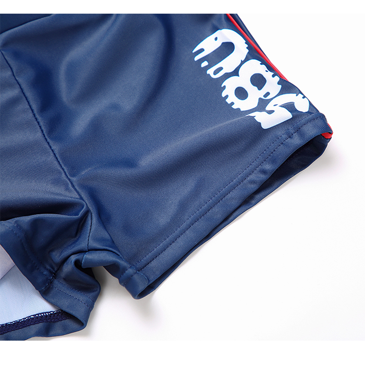 法国单儿童泳裤平角泳裤童男孩游泳裤青少年学生训练游泳套装