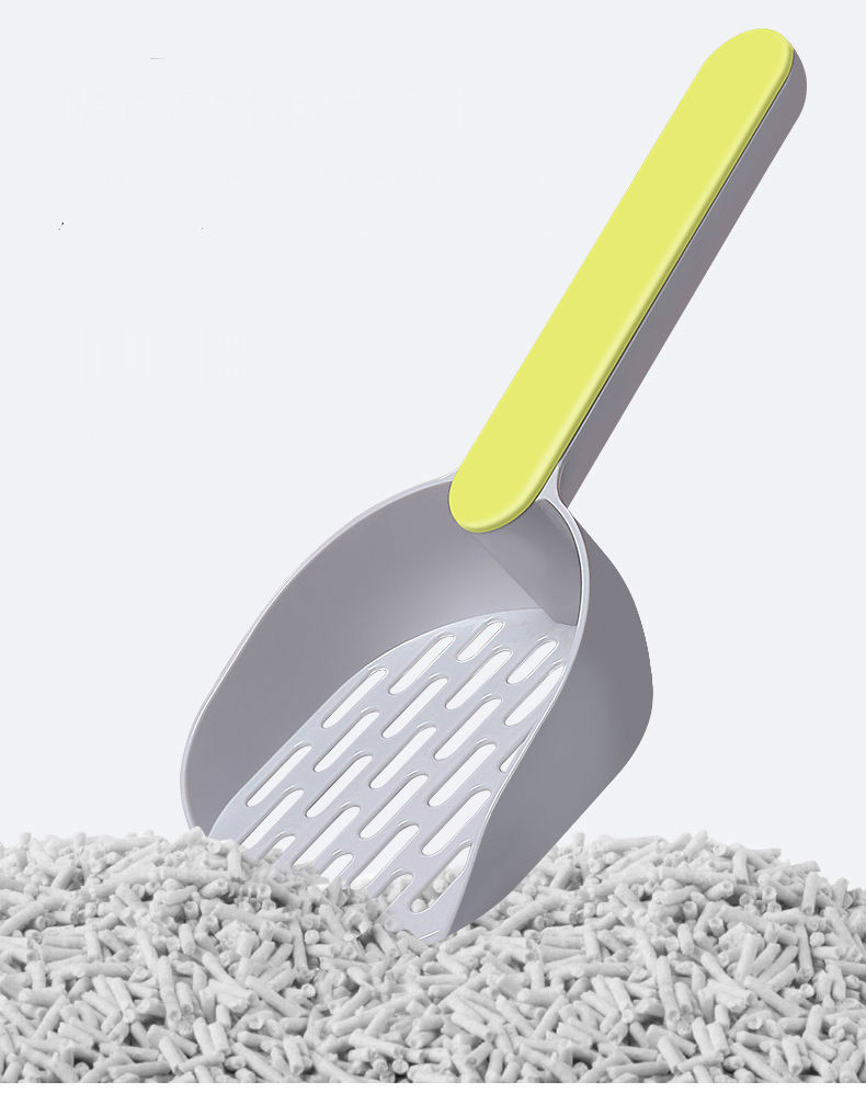 猫砂铲子猫屎过滤铲猫咪清理猫厕所撞色清洁工具猫砂盆专用灰绿色大号