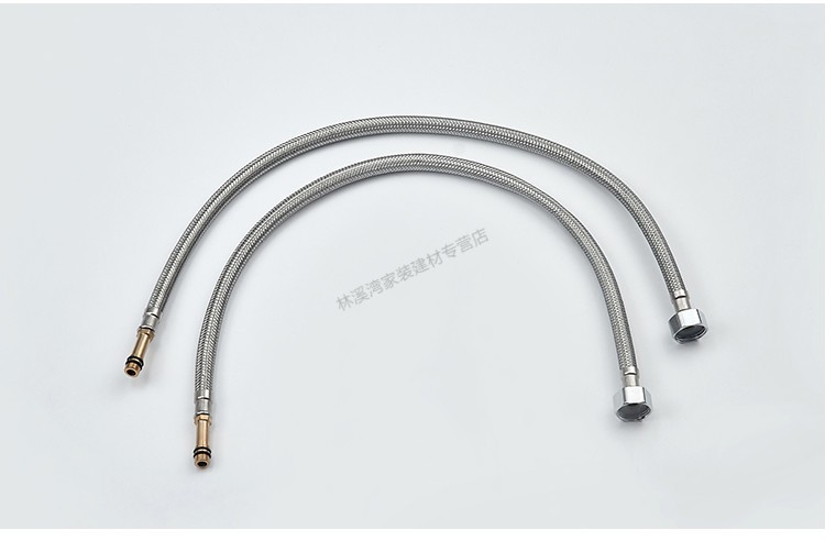 定做 厨房洗菜盆面盆冷热龙头进水软管加长尖嘴304不锈钢编织长头防爆