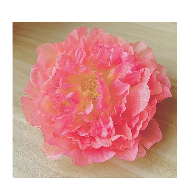 17厘米牡丹花发夹红色古装影视演出绢花头饰品头花朵旗头发饰仿真大