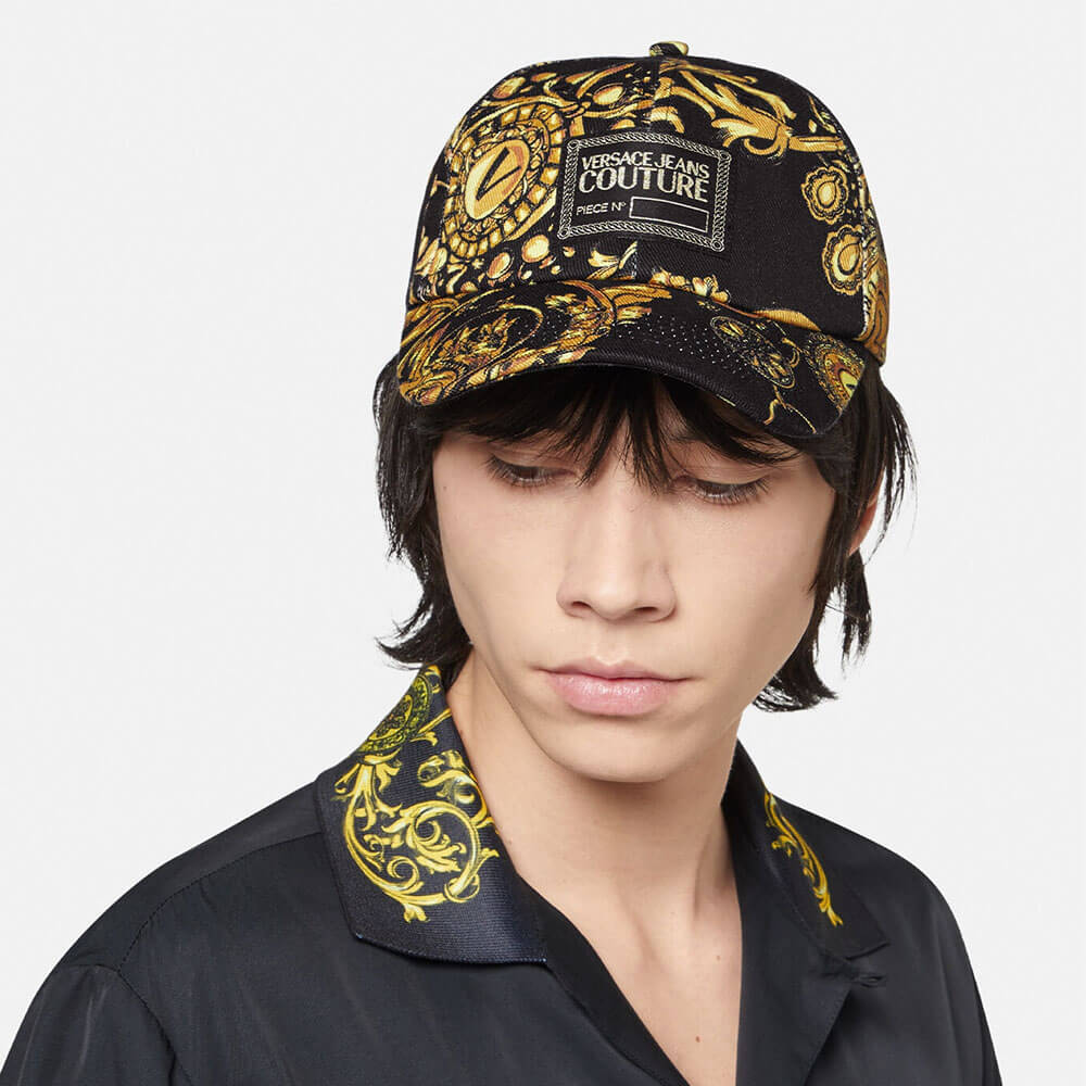 范思哲(versace)帽子 versace jeans couture范思哲巴洛克花纹饰白色