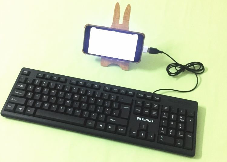 华为小米键盘鼠标vivooppo五笔打字游戏通用otg安卓手机外接套装