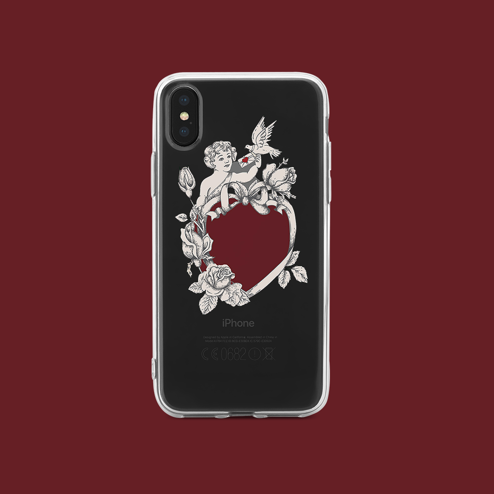 复古北欧天使爱神丘比特iphone x手机壳华为三星oppo小米vivo