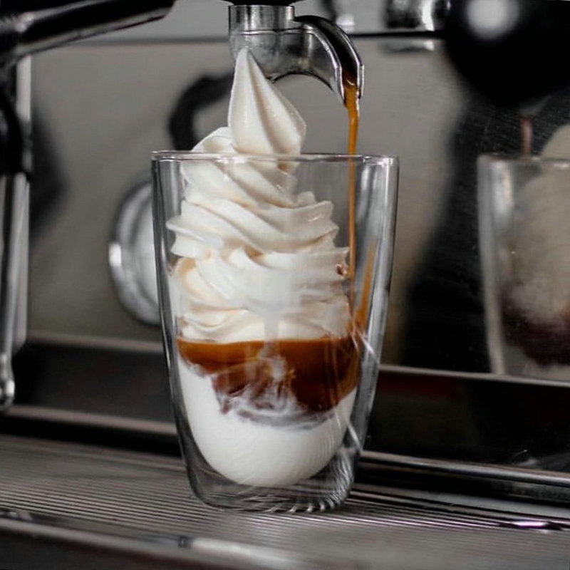 smoothies思慕雪双层玻璃杯 雪顶咖啡杯 350/450ml冷/热饮多用途定制