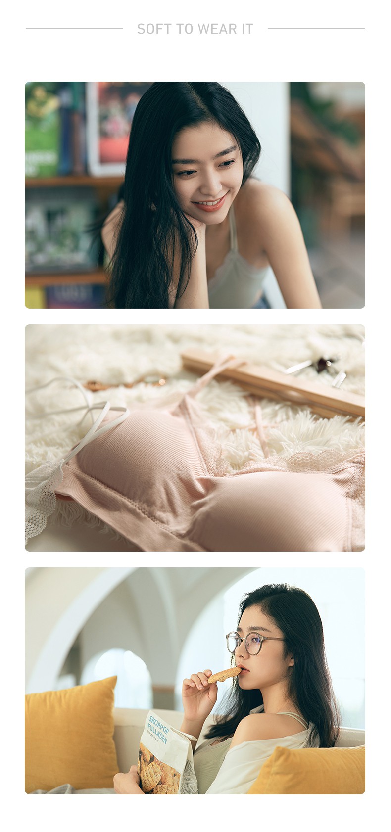 内衣女无钢圈美背文胸小胸聚拢运动背心式学生高中少女抹胸裹胸罩 费
