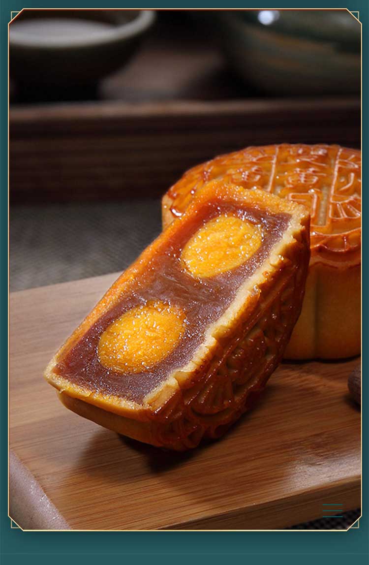 广州酒家利口福双黄纯红莲蓉720g铁盒广式月饼礼盒