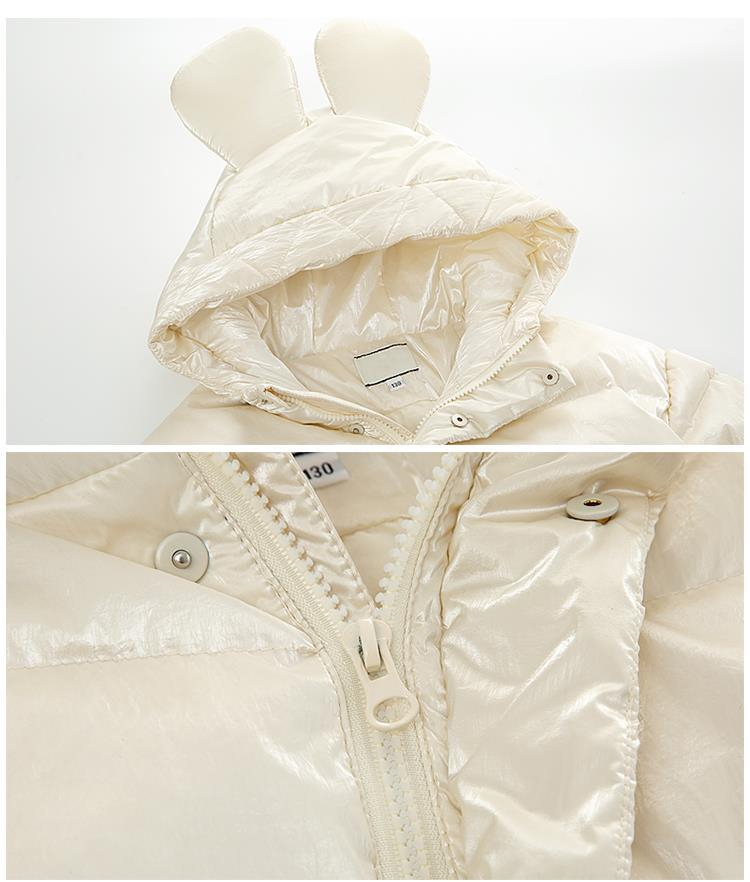 小白熊(snow bear)儿童套装 小白熊女童羽绒服中长款2021新款女中大童