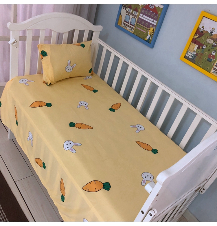 超级新品 最羽 儿童床单单件针织棉幼儿园宝宝男女小孩单人床小床单