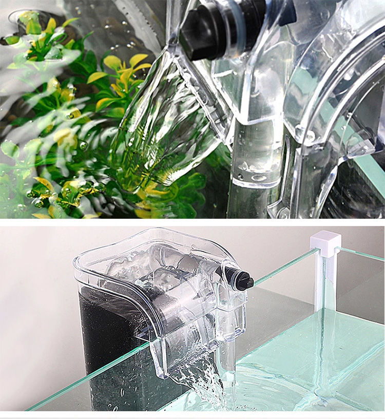 鱼缸过滤器小型鱼缸瀑布循环过滤器外挂壁挂式养鱼迷你外置过滤器6个