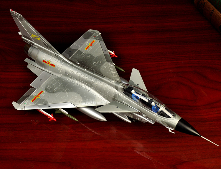 f1607 1:30歼十飞机模型合金 歼10战斗机金属静态模型摆件生日男 1:30