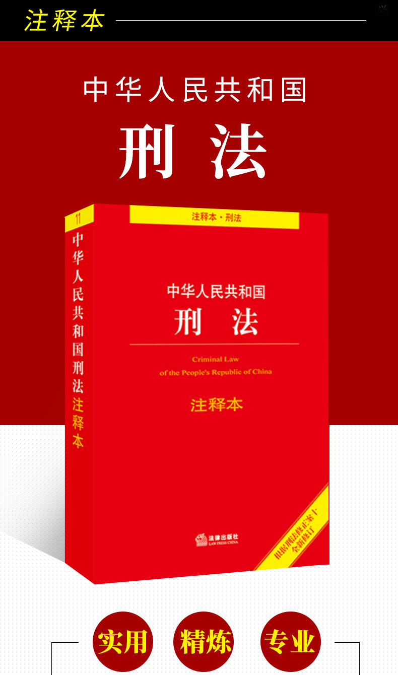 《中華人民共和國刑法 註釋本 刑法法條 刑法註釋書 刑法一本通 刑法