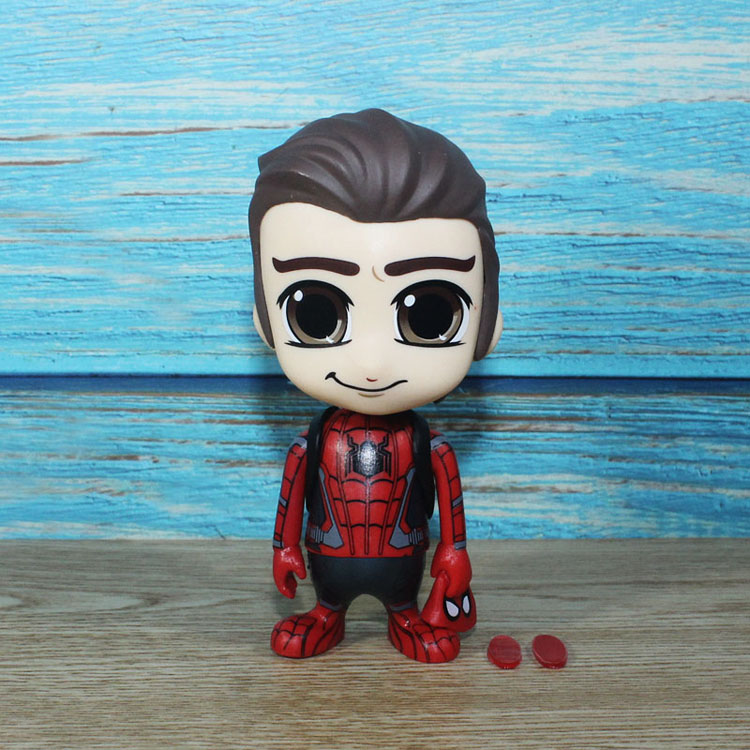 侠手办英雄远征复联4死侍玩具模型公仔汽车车载摆件q版ht蚁人高约10cm