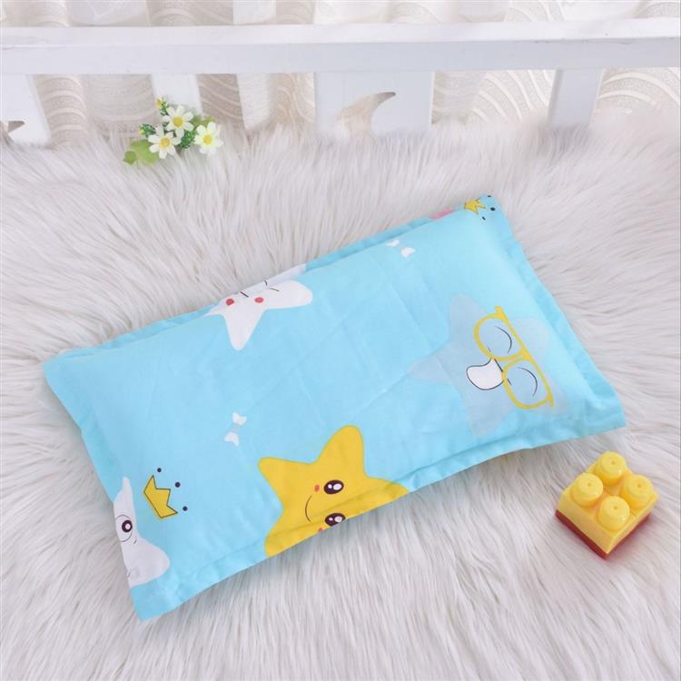 纯棉儿童枕头决明子幼儿园宝宝小学生枕套枕芯0-2-6-13岁全棉午睡