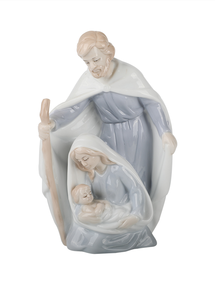 教天主教圣像圣物圣母玛利亚教堂家庭像陶瓷礼饰品摆件 三维工匠 圣母