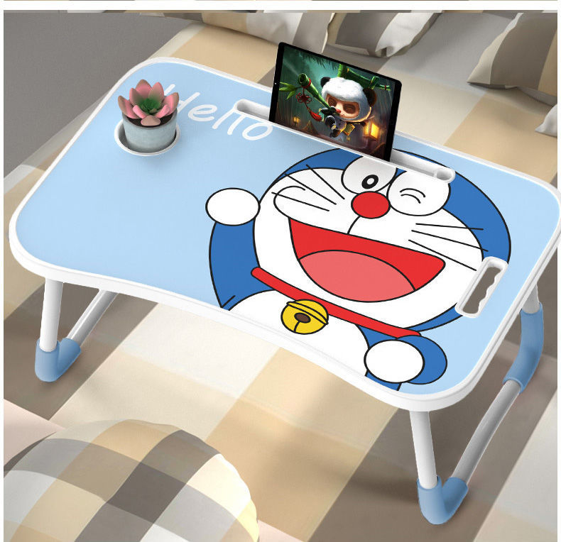 床上小桌子飘窗卧室坐地小桌板可折叠懒人桌卡通学生书桌看书神器