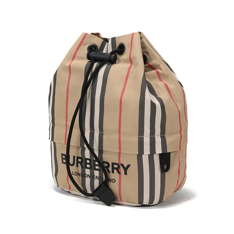 burberry 博柏利 女士 织物抽绳收纳袋手提包 80267371【价格 图片