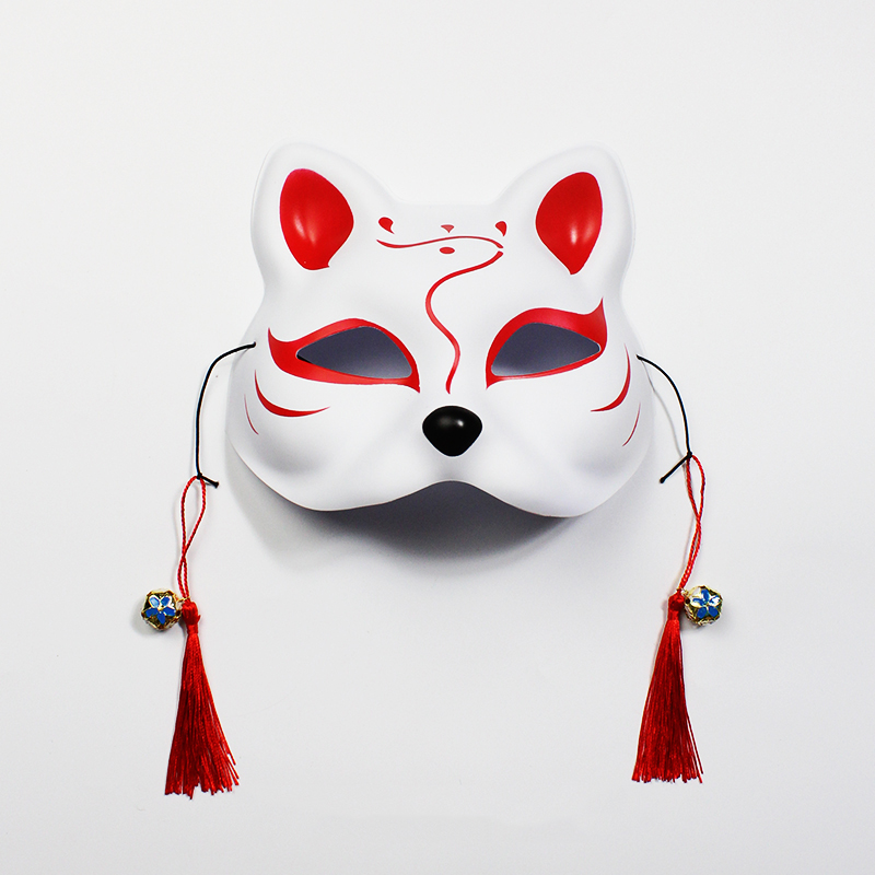 朱砂日式和风妖猫二次元动漫男女自拍舞会道具彩绘狐狸面具