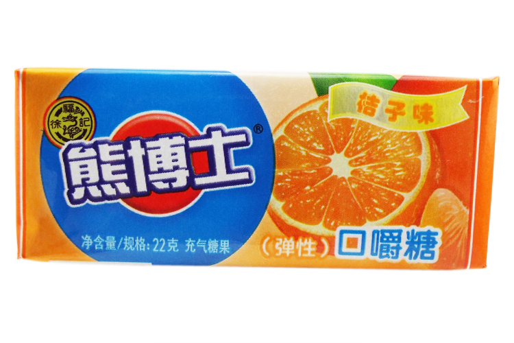 徐福记熊博士口嚼糖264g22g12条盒装办公休闲零食零嘴