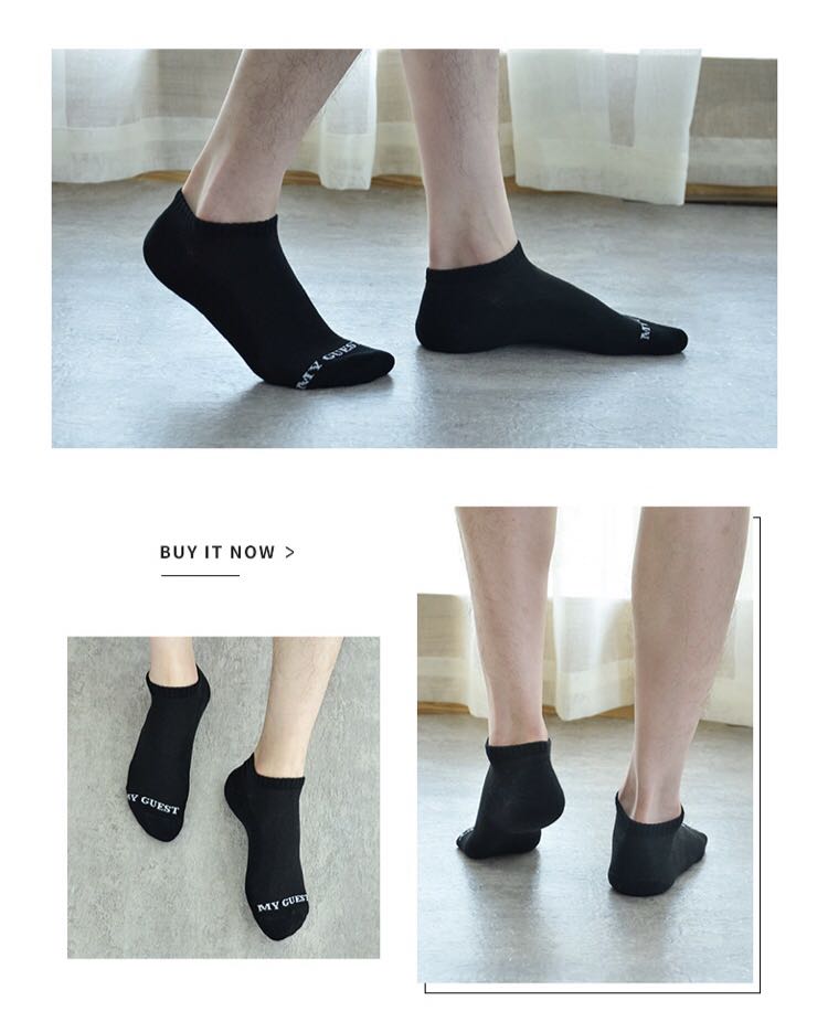 正品袜子一哥悠购竹纤维银离子男女运动休闲船袜6双 卓思哲袜子