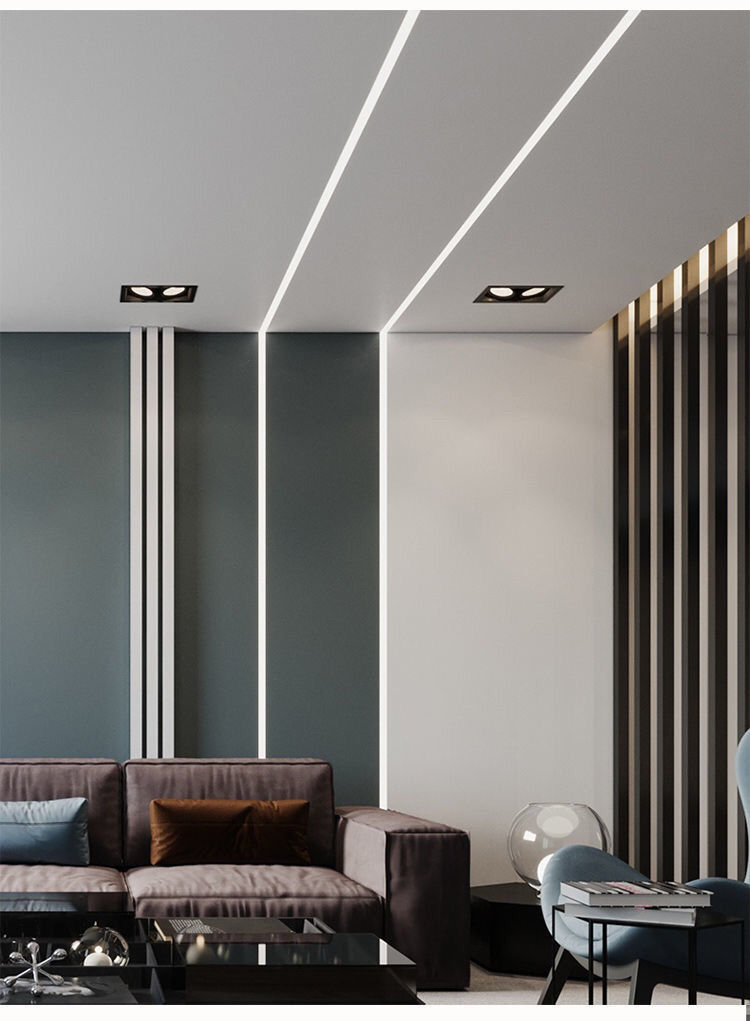 led硅胶线条灯灯条灯带条灯槽嵌入式12v24防水户外柔性套管线条灯5025