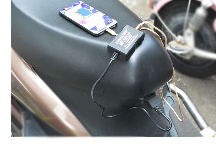 电动车通用手机充电器电瓶车usb车载手机充电2a快充48v60v72v转5v电动