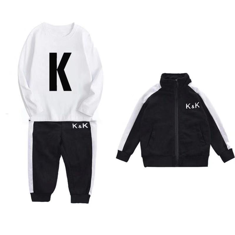 kk战队衣服儿童李现同款男童2019韩商言杨紫卫衣长袖男女孩开衫套装