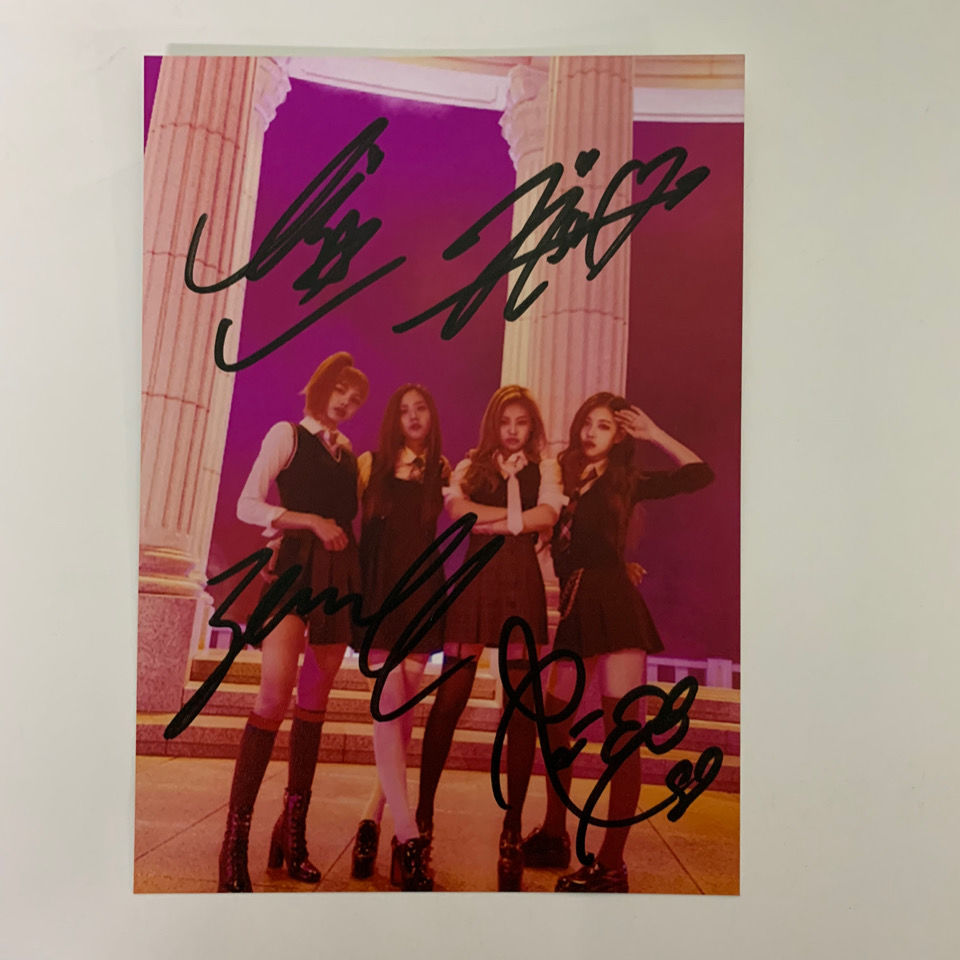 blackpink签名照lisajennie金智妮jisoo金智秀rose朴彩英签名照10