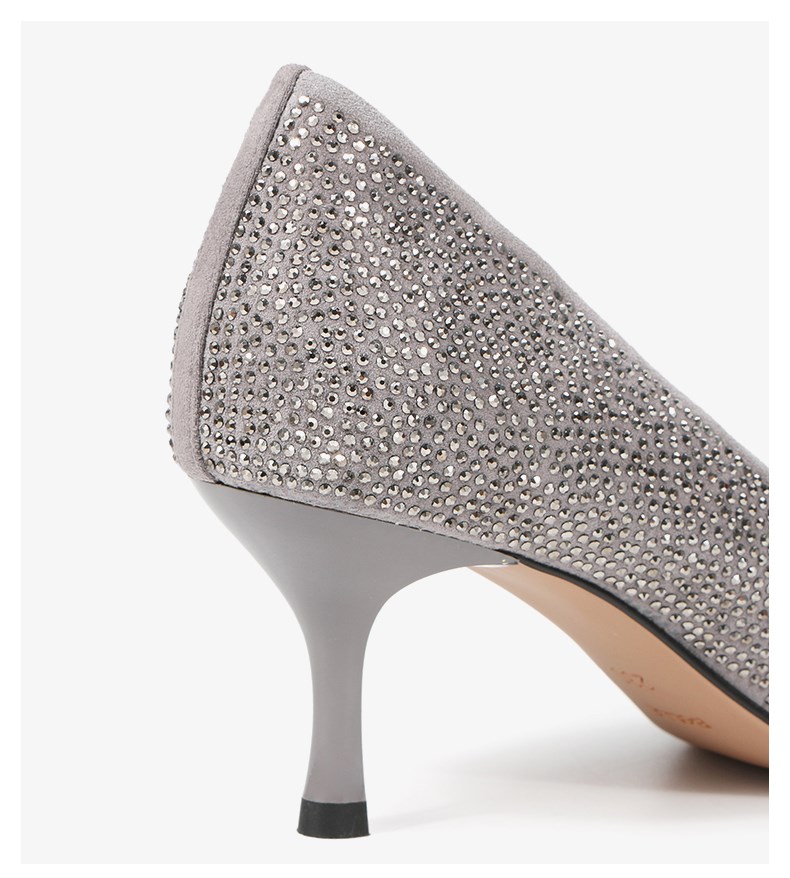 belle百丽2019秋新商场同款织物优雅细高跟女鞋u4j1dcq9