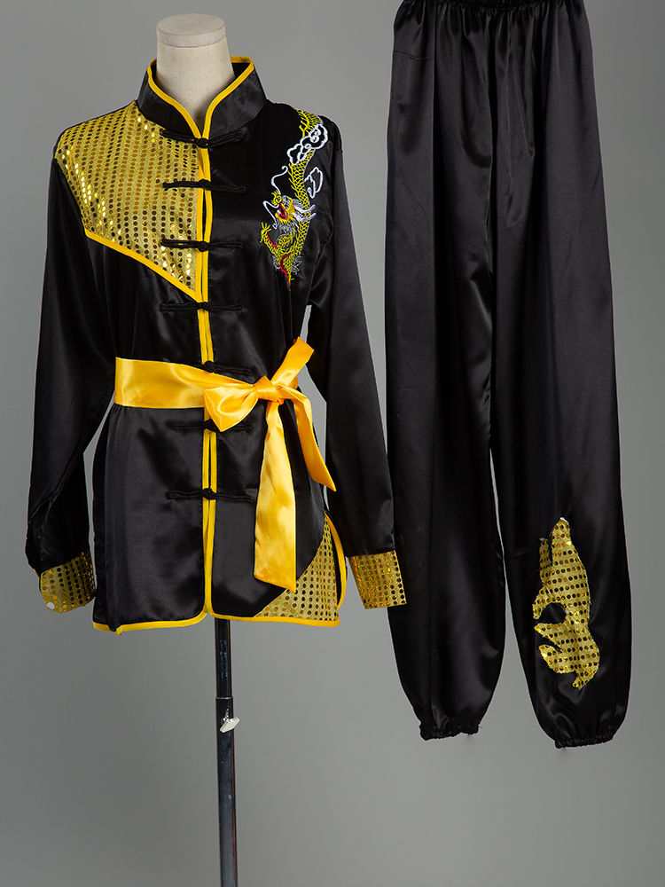 武术服装练功服教练服演出功夫表演服太极服女长短袖男比赛训练服