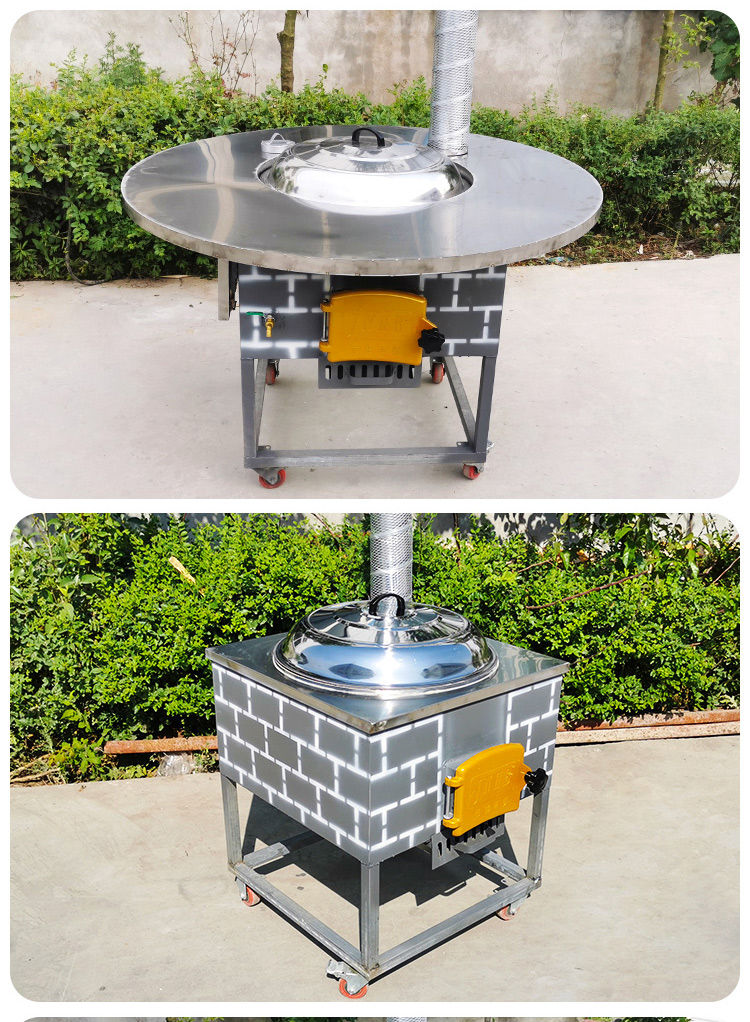 无烟柴火灶农村家用柴火灶室内无节能土灶台大锅台柴火炉可移动烧木柴