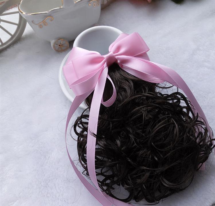 儿童假发夹可爱夹子小女孩蝴卷发不伤发