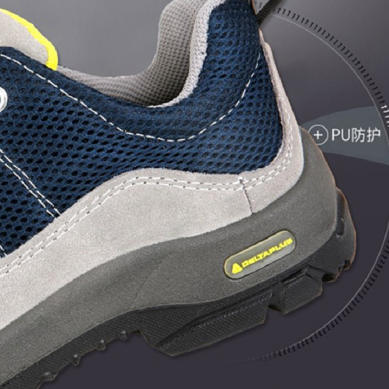代尔塔deltaplus301322劳保鞋防砸防穿刺防静电透气安全鞋灰黑色41码