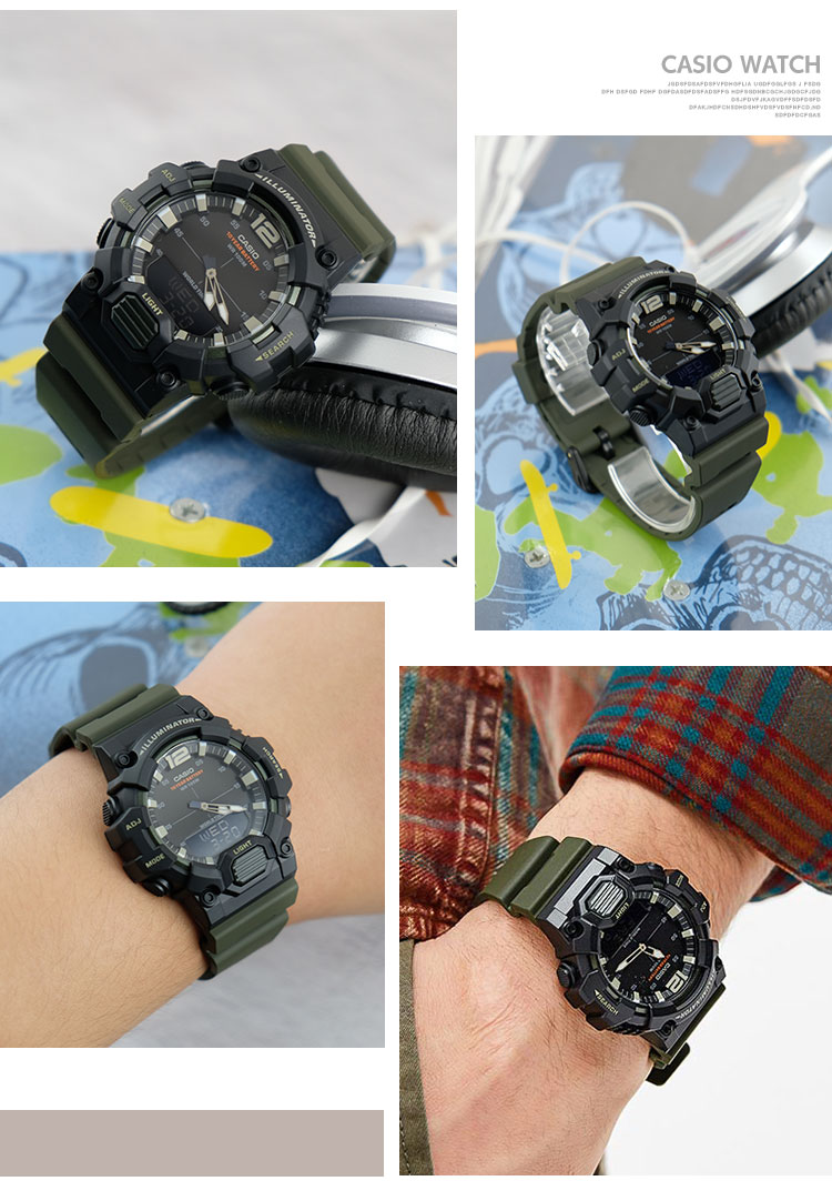 casio卡西欧石英表男日韩品牌商务休闲石英男士手表hdc7003a