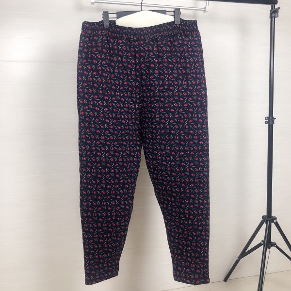 冬季特大码中老年人棉裤女 250斤胖人老太太宽松高腰妈妈保暖裤子 hl