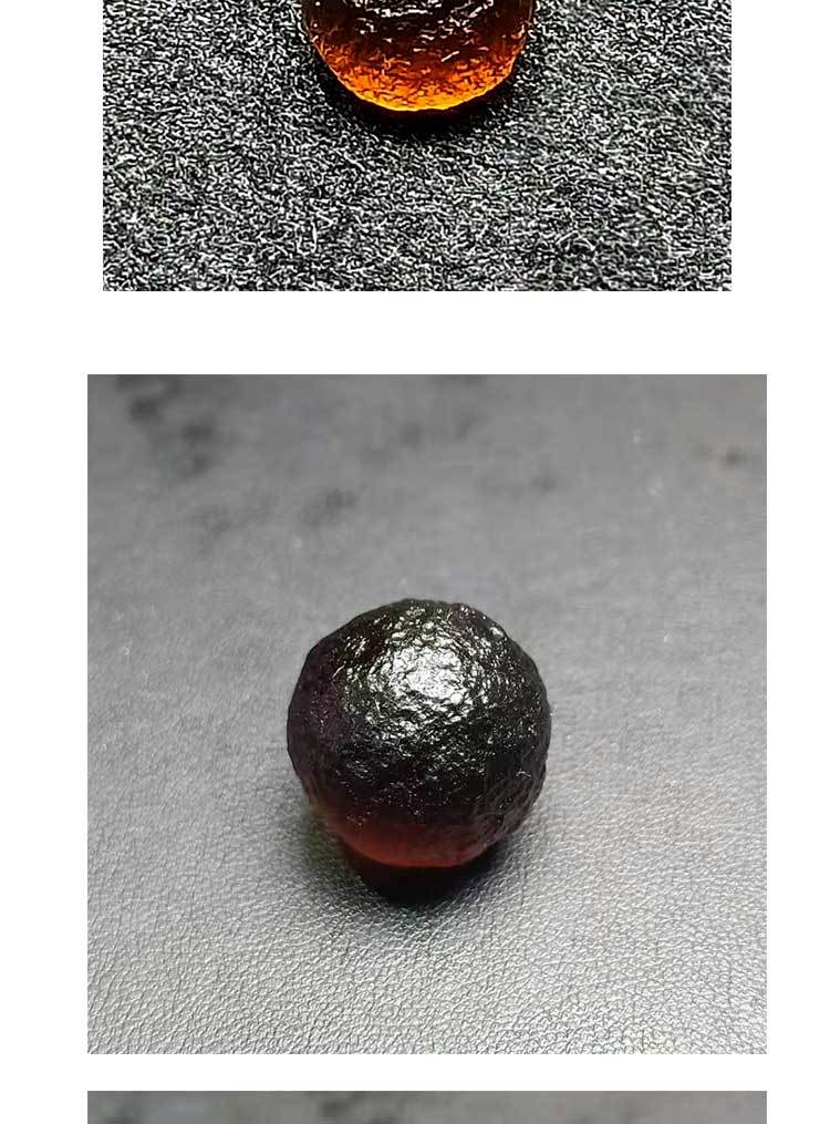 天然原石亚利桑那天狼星玻璃陨石单珠diy手链配散珠能量石816mm8mm颗