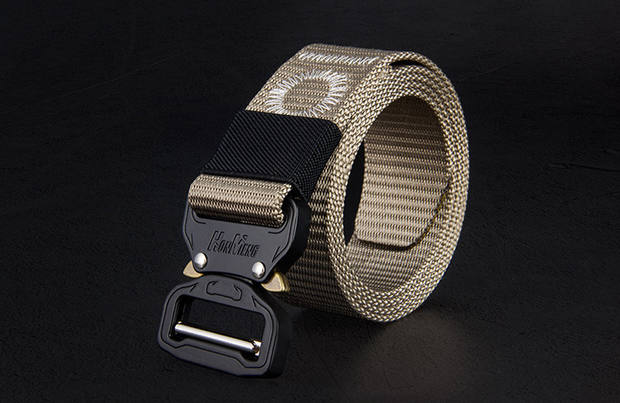 特种兵多功能作训军用户外帆布皮带眼镜蛇尼龙军迷战术裤腰带