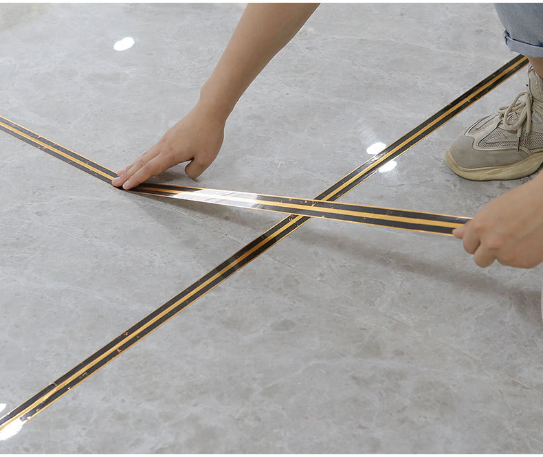 5个装黑金款美缝贴条瓷砖缝隙美化线条贴耐磨地板贴地面美缝贴自粘地