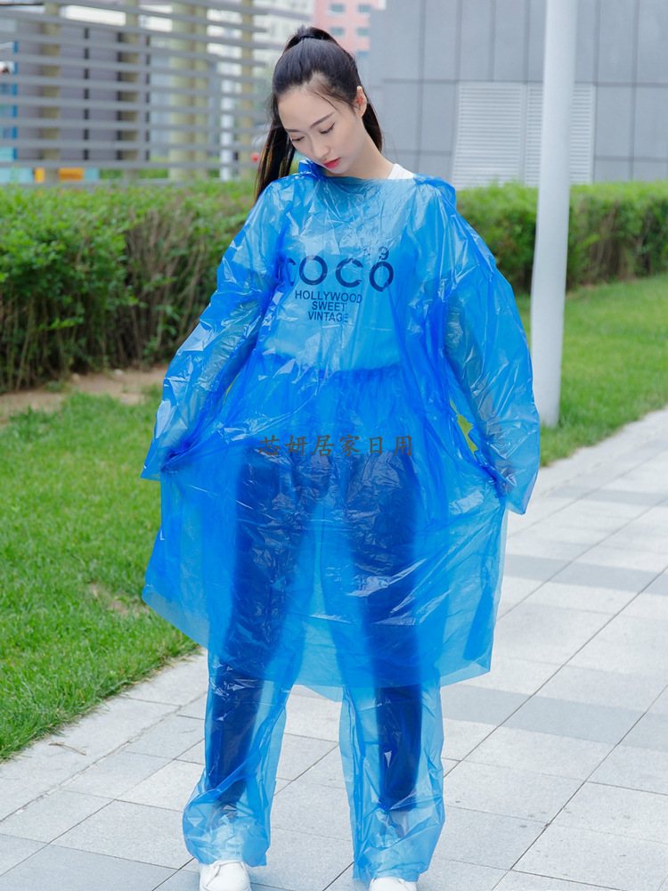 旅游漂流成人儿童加厚一次性雨衣单人徒