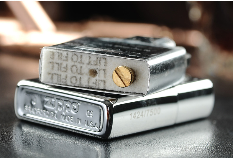 美国zippo打火机芝宝镀铬彩印编号限量版24867猫王诞辰75周年限量款