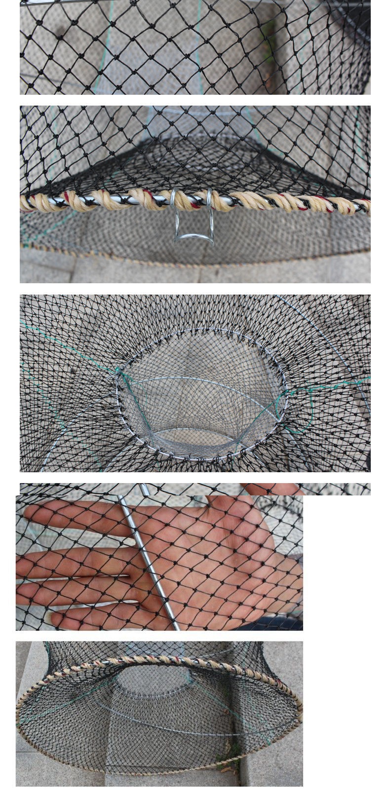 折叠捕鱼花篮竹笼渔网捕鱼乌龟鳖弹簧花蓝专捕甲鱼笼虾笼黑鱼笼苏宁