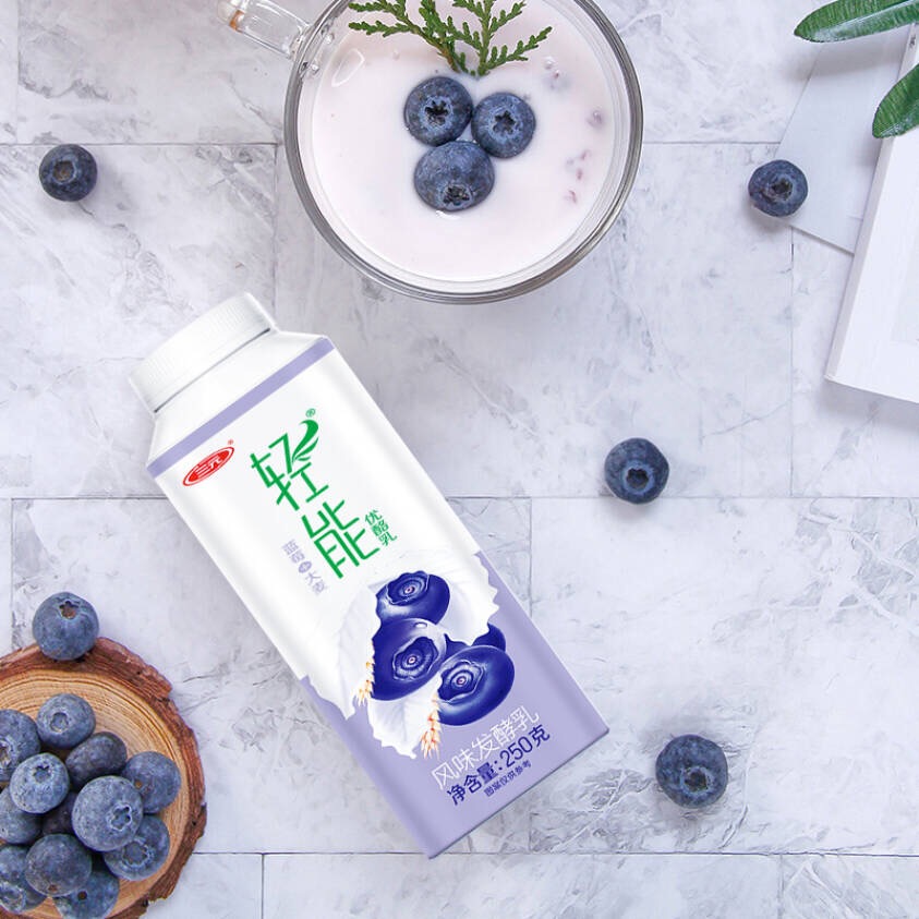 三元轻能酸奶大麦蓝莓黄桃粗粮果粒早餐代餐健身发酵酸奶黄桃加大麦