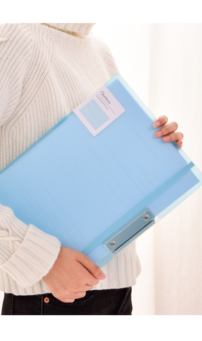 超级新品 得力(deli)试卷夹彩色资料册a3插页档案夹透明活页学生用